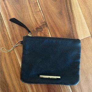Steve Madden Black Leather Wristlet
